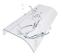 Tenda da sole invisibile per porta d'ingresso, patio, baldacchino, resistente ai raggi UV, alla pioggia/alla neve, in policarbonato, per balcone, tetto, giardino, riparo dal sole (40 x 100 cm)