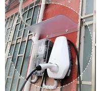 Tenda da sole invisibile per porte e finestre, in policarbonato, ideale per cortili, disponibile nelle misure 40/50/60/80/90 cm