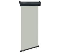Tenda da sole laterale per terrazze, 85 x 250 cm, grigio per balcone, piscina, terrazza
