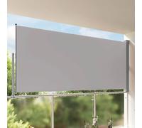 vidaXL Tenda da Sole Laterale Retrattile 160 x 300 cm Grigia