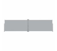 vidaXL Tenda da Sole Laterale Retrattile Tendalino Laterale per Patio Terrazzo Paravento Schermo Frangivento Automatico Parasole 160x600 cm Grigio