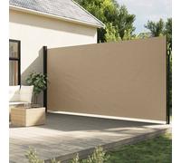 vidaXL Tenda da Sole Laterale Retrattile Beige 220x600 cm, schermo privacy da giardino, schermo privacy da balcone, tenda da sole