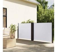 Tenda da Sole Laterale Retrattile Bianca 120x1200 cm