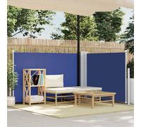 vidaXL Tenda da Sole Laterale Retrattile Blu 120x1000 cm
