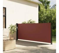 Tenda da Sole Laterale Retrattile Marrone 120x600 cm