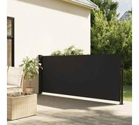 vidaXL Tenda da Sole Laterale Retrattile Nera 120x500 cm