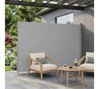 Tenda da sole laterale retrattile, per balconi, parasole, resistente al vento e ai raggi UV, resistente alle intemperie, con supporto in ferro