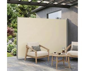 Tenda da sole laterale retrattile, per balconi, parasole, resistente al vento e ai raggi UV, resistente alle intemperie, con supporto in ferro