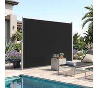 Tenda da sole laterale retrattile per giardini, terrazze, balconi e piscine, struttura in ferro resistente per protezione solare e privacy