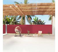 Tenda da Sole Laterale Retrattile Rossa 160x1200 cm