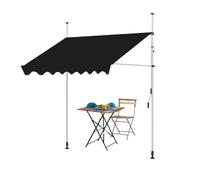 Tenda da sole manuale retrattile, resistente ai raggi UV e alle intemperie per esterni, per ponti, cortili e giardini