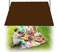Tenda da sole marrone 300 x 550 cm, protezione UV al 95%, resistente agli strappi, resistente alle intemperie, telone per balcone, patio e giardino, soluzione di protezione dal sole e dal vento