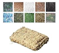 Tenda da sole mimetica rinforzata in rete resistente ai raggi UV, tessuto Oxford anti-ultravioletto, decorazione beige per caccia, perfetta per giardino e terrazza