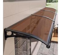 Tenda da sole moderna per esterni, con staffa in alluminio, regolabile ed espandibile, 60 x 200 cm, protezione UV e pioggia, copertura per porta d'ingresso e patio