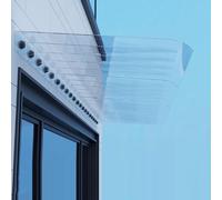 Tenda da sole moderna per esterni, resistente ai raggi UV, copertura curva per portico e pioggia, 40 x 150 cm, per protezione da giardino, patio e terrazza