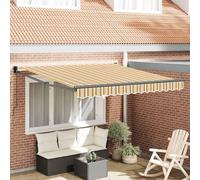 Tenda da sole multicolore 300 x 250 x 165 cm poliestere | Retrattile manualmente, Resistente ai raggi UV, Design moderno, Montaggio semplice