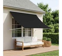 vidaXL Tenda da Sole Nero 350 x 150 cm,