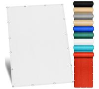Tenda da Sole Parasole Tenda a Vela 80 x 840 cm, Traspirante, Permeabile, Protezione Solare, a Vela, da Sole per Giardino, Terrazzo, Balcone, Patio, Bianco