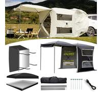 Tenda da sole per auto, estensione automatica, protezione UV, impermeabile, per campeggio e portellone posteriore