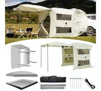 Tenda da sole per auto, estensione automatica, protezione UV, impermeabile, per campeggio e portellone posteriore