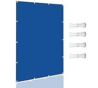 Tenda da Sole per Balcone 1.8 x 2 m Rettangolare Impermeabile 2023 - NUOVO STILE TENDA VELA Protezione UV e Antipioggia Parasole con Funi di Tensione, per Terrazze, Balconi, Blu Scuro
