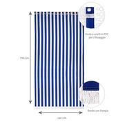 TENDA DA SOLE PER BALCONE 140X250H CM BLU E BIANCO