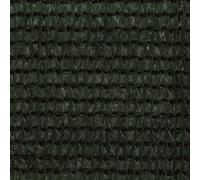 Tenda da sole per balcone HDPE verde scuro 120 x 500 cm | Resistente alla muffa, protezione UV, tessuto aperto per il vento, fissaggio con occhielli in alluminio e corda