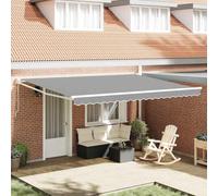 Tenda da sole per balcone, in tarp, per terrazze, balcone, frangivista, bianco, 5 x 3 m, in metallo, per cortili, terrazze, facile da montare
