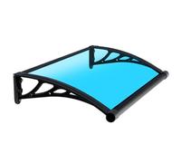 Tenda da sole per esterni con staffa in metallo per porta, protezione UV e pioggia, canale di drenaggio, 80 x 200 cm, riparo per ingresso, elegante copertura parasole