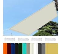 Tenda da Sole per Esterno 1.7 x 1.7 m 98% Protezione UV Vela Ombreggiante Parasole Poliestere per Esterno Giardino Terrazza, Avorio