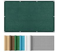 Tenda da Sole per Esterno 1.8 x 2.8 m Protezione per La Privacy, Antivento Rete Resistente Raggi UV con Fune e Occhiellato per Serre Carport Cortili, Verde