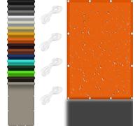 Tenda da Sole per Esterno 1 x 1.5 m 98% Protezione UV Rete Telo Ombra Facile da Installare per Giardino, Balcone, Piscina, Arancione