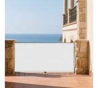 Tenda da Sole per Esterno 104 x 190 cm Anti UV Corde di Supporto Impermeabile Telo Telone Antivento con Fune e Occhiellato Ideali per Cortile Patio e Campeggio, Bianco