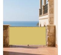 Tenda da Sole per Esterno 172 x 240 cm Anti UV Corde di Supporto Impermeabile Telo Telone Antivento con Fune e Occhiellato Ideali per Cortile Patio e Campeggio, Color Crema