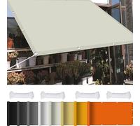 Tenda da Sole per Esterno 2.5 x 5.5 m 98% Protezione UV Tende Parasole Rettangolare con Occhielli per Esterno Giardino Terrazza, Avorio