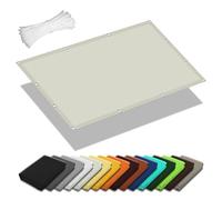 Tenda da Sole per Esterno 2 x 2.8 m Anti UV 98% Parasole Rete Ombreggiante con Occhielli Idrorepellente, con Corde di Supporto per Giardino, Terrazza e Balcone, Beige