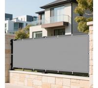 Tenda da Sole per Esterno 270 x 640 cm Anti UV 98% Parasole Tende per Pergolato con Occhielli Fascette Installazione Facile per Esterno, Balconi, Giardino, Terrazza, Grigio Chiaro
