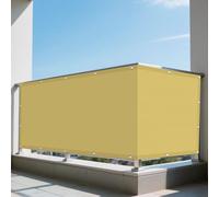 Tenda da Sole per Esterno 345 x 490 cm Protezione Raggi 98% UV Impermeabile Esterni Impermeabile Rettangolo con Fune Tenda a Vela per Esterno, Giardino e Terrazza, Piscina, Color Crema