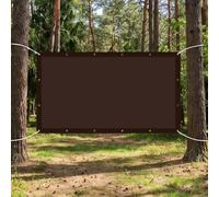 Tenda da Sole per Esterno 425 x 825 cm Protezione Raggi UV Vela Tela Ombreggiante con Occhielli e Corda per Esterno Giardino Terrazza Colore, marrone
