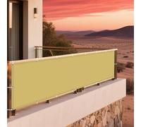 Tenda da Sole per Esterno 500 x 550 cm Protezione Raggi UV e Impermeabile Tende per Pergolato Impermeabile, con Corde di Supporto per Giardino, Esterno, Balcone, Campeggio, Giallo sabbia