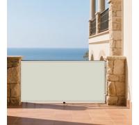 Tenda da Sole per Esterno 80 x 130 cm Anti UV Corde di Supporto Impermeabile Telo Telone Antivento con Fune e Occhiellato Ideali per Cortile Patio e Campeggio, Beige