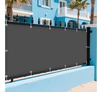 Tenda da Sole per Esterno 86 x 180 cm Rettangolare 98% Anti-Uv Rete Parasole Impermeabile e Resistente, Protezione Raggi UV per Balconi per Esterno, Giardino Terrazzo, Grigio Scuro