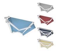 Tenda da Sole per Esterno a Bracci Estensibili con Barra Quadra di Rinforzo, Tessuto Tempotest Parà o PVC, Personalizzabile, Motorizzata o Manuale, Fissaggio a Parete o Soffitto (L. 350 X S. 210)