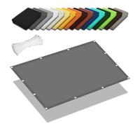 Tenda da Sole per Esterno a Caduta 0.7 x 2 m Protezione UV 98% Impermeabile Vele Parasole Vela Ombreggiante Protezione Raggi UV per Giardino Terrazzo e Campeggio, Grigio Chiaro