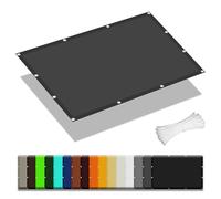 Tenda da Sole per Esterno a Caduta 1.5 x 6 m Protezione Solare Raggi UV Copertura Antipolvere con Fune Occhiellato Protezione UV per Esterno per Giardino, Balcone, Grigio Scuro