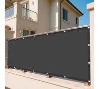 Tenda da Sole per Esterno a Caduta 130 x 400 cm UV 98% Parasole Giardino Esterni Protezione Rete Parasole Protezione Uv, Tessuto 185 G/M² per Giardino, Terrazza e Balcone, Grigio Scuro
