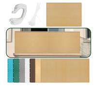 Tenda da Sole per Esterno a Caduta 140 x 330 cm Protezione Raggi UV 98% Rete Ombreggiante Traspirante, con Corde di Supporto per Giardino Balcone Terrazza Campeggio, Giallo sabbia