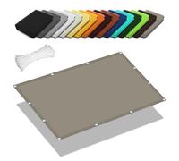 Tenda da Sole per Esterno a Caduta 2.9 x 4.5 m Protezione UV 98% Impermeabile Vele Parasole Vela Ombreggiante Protezione Raggi UV per Giardino Terrazzo e Campeggio, Cachi