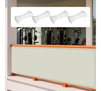 Tenda da Sole per Esterno a Caduta 208 x 396 cm Rettangolare 98% Anti-Uv Rete Parasole Protezione Rettangolare Parasole Anti UV per Patio, Pergola, Cortile, Balcone, Beige