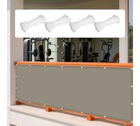 Tenda da Sole per Esterno a Caduta 224 x 284 cm Rettangolare 98% Anti-Uv Rete Parasole Protezione Rettangolare Parasole Anti UV per Patio, Pergola, Cortile, Balcone, Cachi